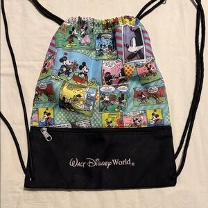 Disney Colorful Comic Strip Drawstring Bag